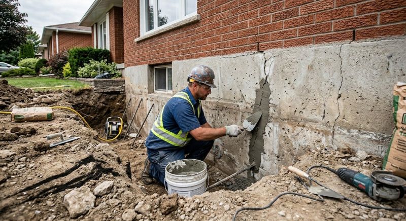 Basement Foundation Repair in Wilton, CT