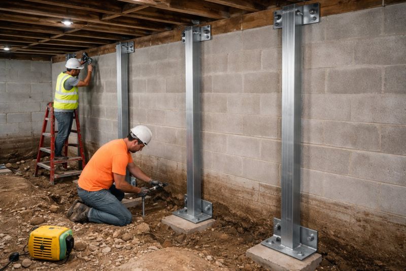 Basement Stabilization in Milford, CT