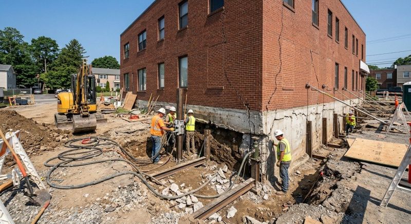Building Foundation Repair in Bethel, CT
