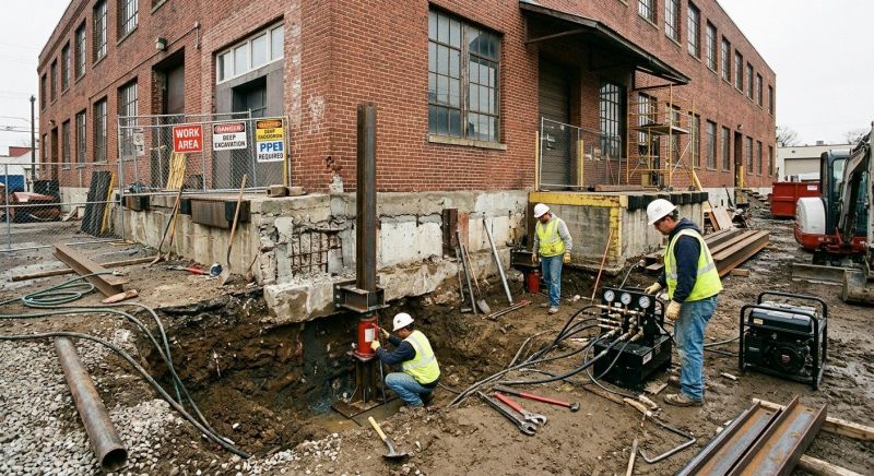 Building Foundation Repair in Darien, CT