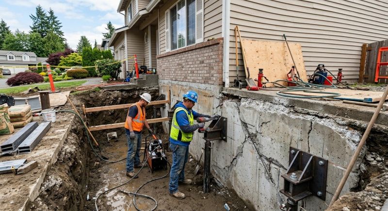 Building Foundation Repair in Middlebury, CT