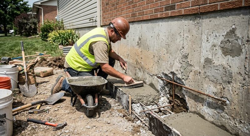Concrete Foundation Repair in Middlebury, CT