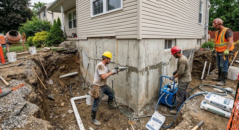 Concrete Foundation Repair in Monroe, CT