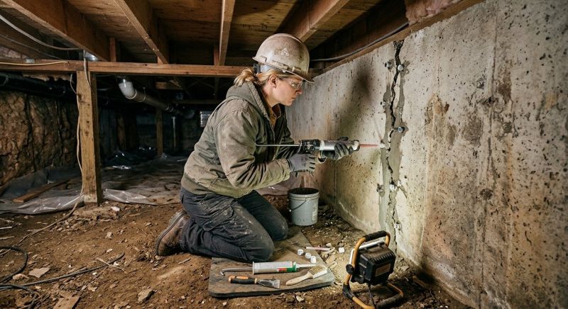 Concrete Foundation Repair in Wilton, CT