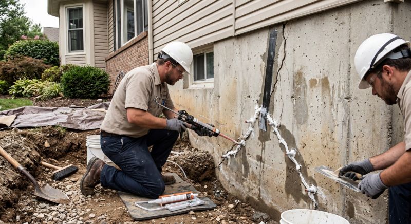Cracked Foundation Repair in Brookfield, CT