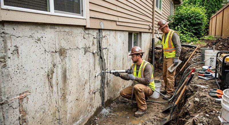 Cracked Foundation Repair in Durham, CT