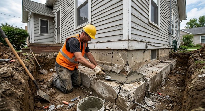 Cracked Foundation Repair in New Haven County, CT