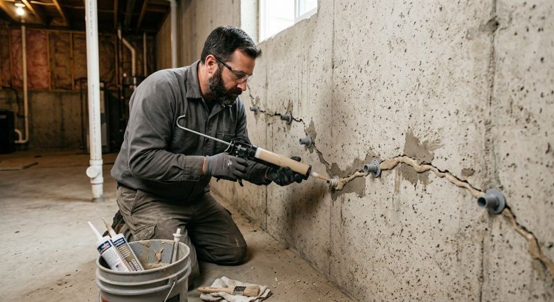 Cracked Foundation Repair in Southbury, CT