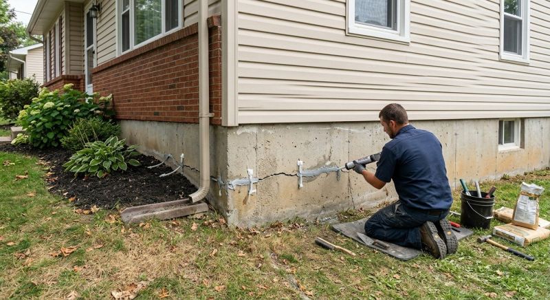 Cracked Foundation Repair in Westport, CT