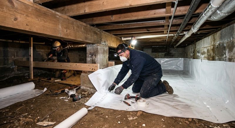 Crawl Space Leveling in Milford, CT