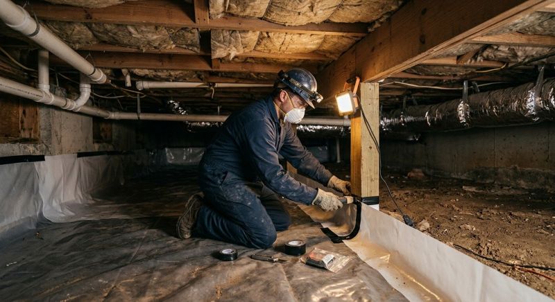 Crawl Space Leveling in Milford, CT