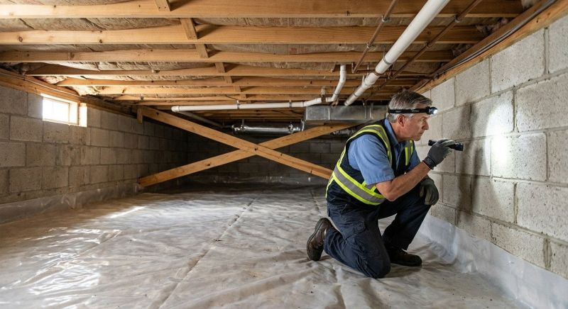 Crawl Space Leveling in Milford, CT