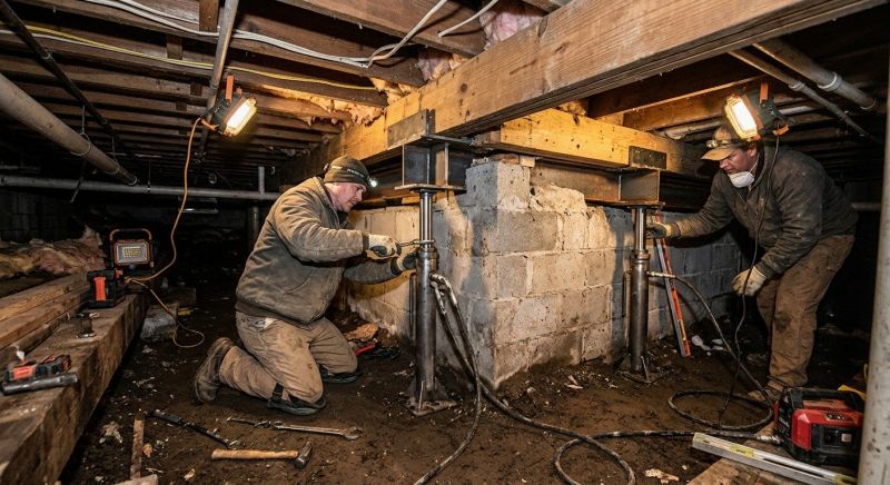 Crawlspace Foundation Repair in Darien, CT