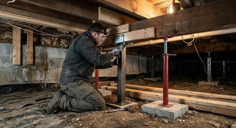 Crawlspace Structural Repair in Milford, CT