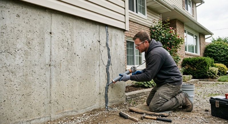 Foundation Crack Sealing in Milford, CT