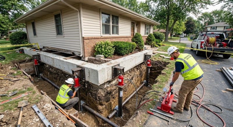 Foundation Jacking in Redding, CT