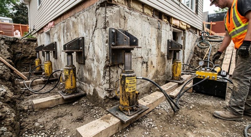Foundation Jacking in Sandy Hook, CT