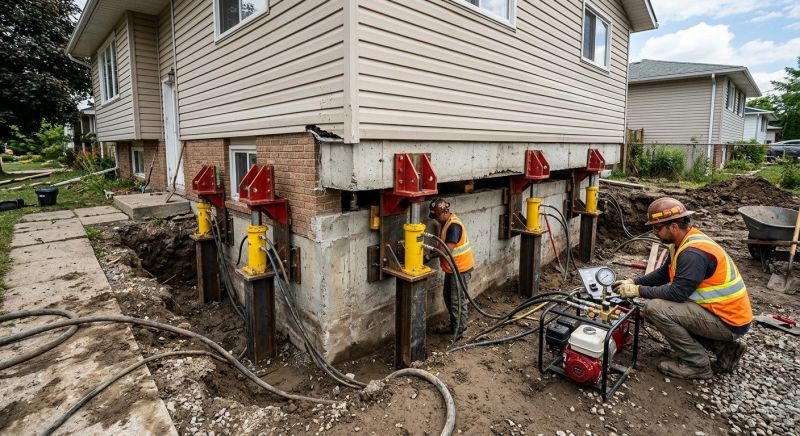 Foundation Lifting in Oakville, CT
