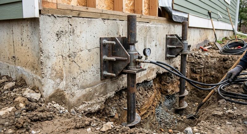 Foundation Pier Leveling in Milford, CT