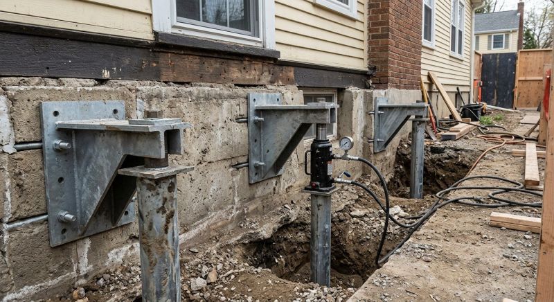 Foundation Pier Leveling in Milford, CT