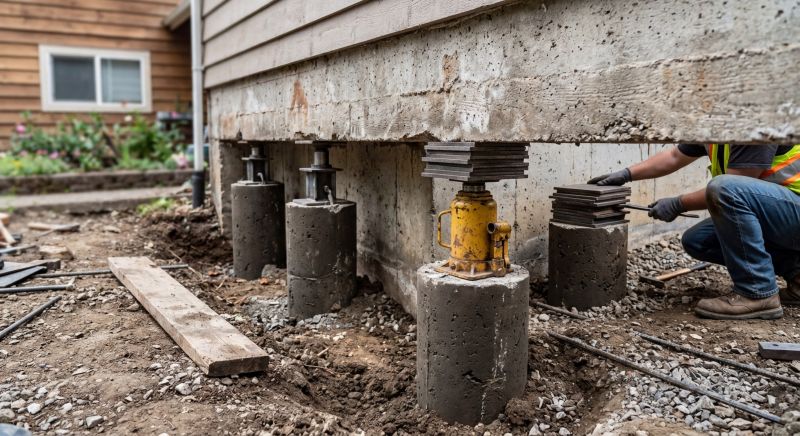 Foundation Pier Leveling in Milford, CT