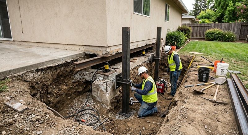Foundation Pier Repair in Milford, CT