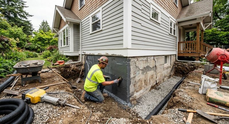 Foundation Renovation in Milford, CT