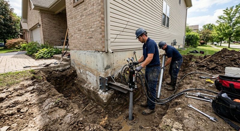 Foundation Settlement Repair in Milford, CT