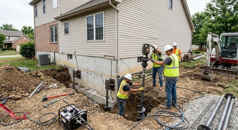 Foundation Settlement Repair in Milford, CT
