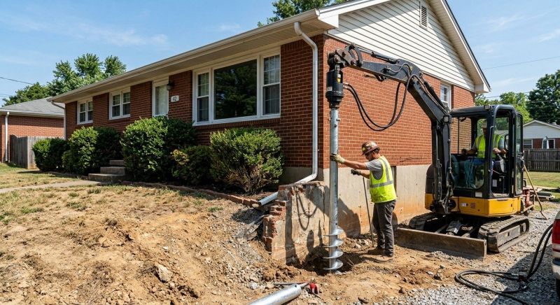 Helical Pile Installation in Milford, CT
