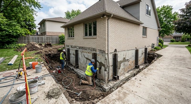 House Foundation Repair in Newtown, CT