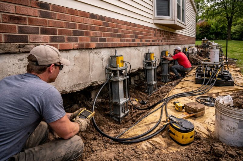 Settling Foundation Service in Woodbury, CT