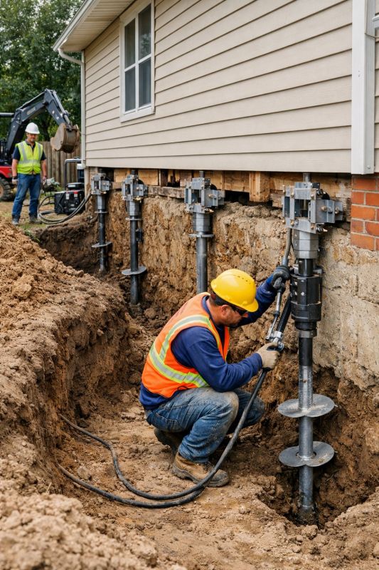 Sinking Foundation Lifting in Milford, CT