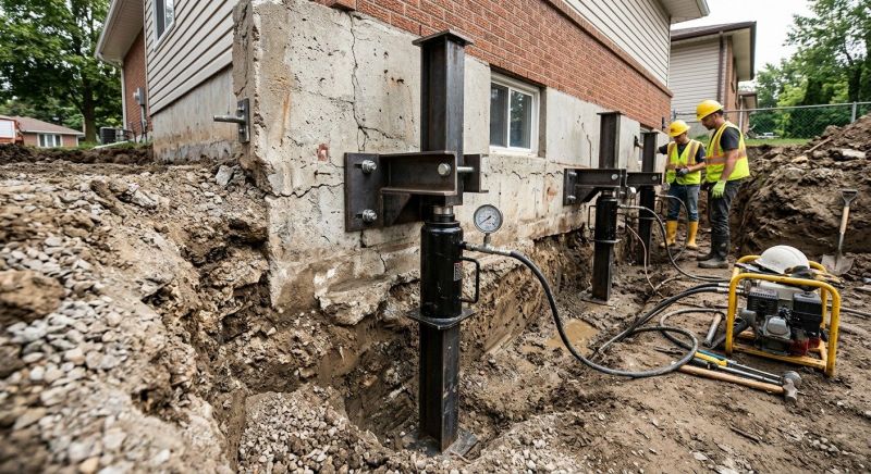 Sinking Foundation Lifting in Milford, CT