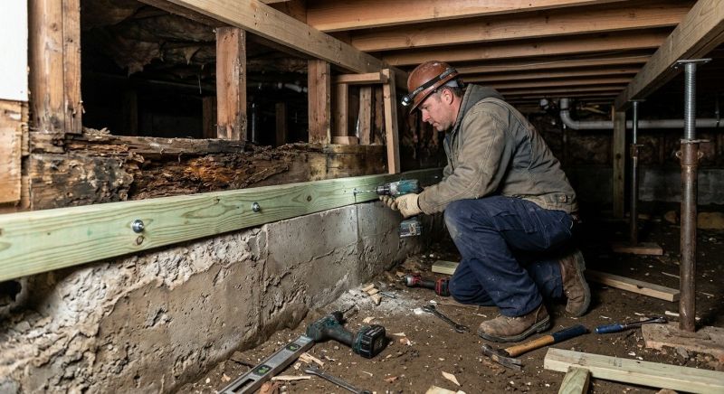 Sinking Foundation Repair in Darien, CT