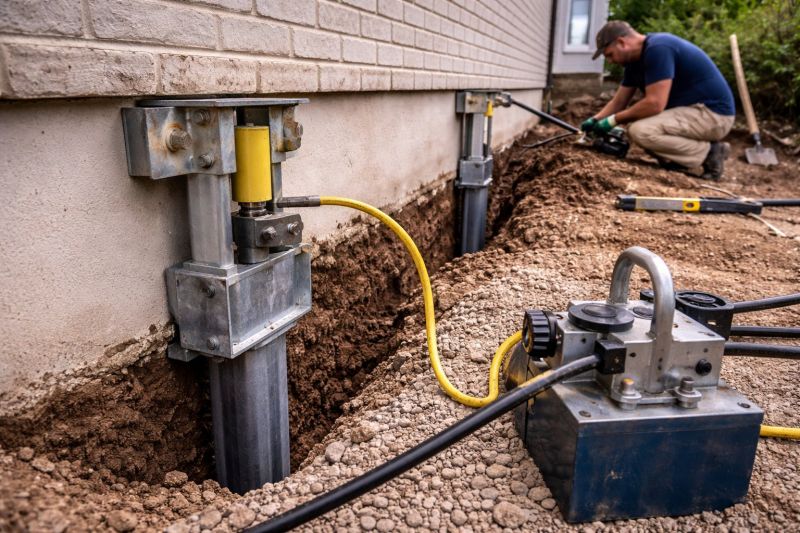 Sinking Foundation Repair in Oxford, CT