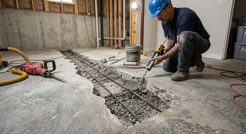 Slab Foundation Repair in Milford, CT