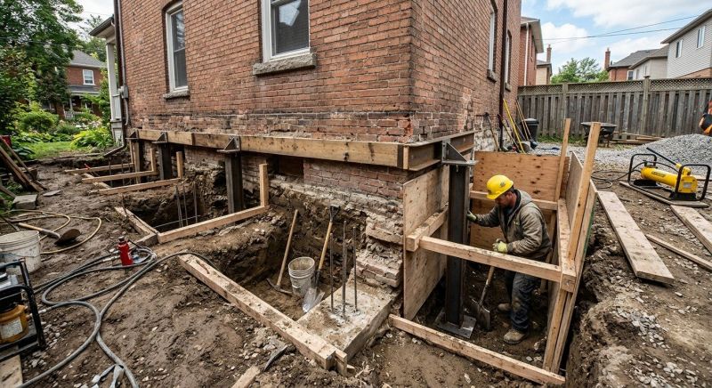 Structural Underpinning in Milford, CT